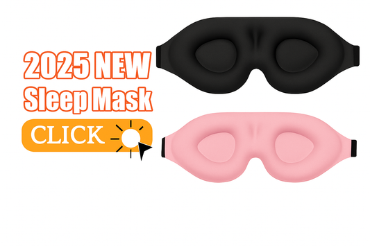 [DreamEase] 3D Sleep Mask – Eye Mask for Sleeping, Block Out Light, Ultra Soft for Women & Men, Travel, Nap & Bedtime Use
